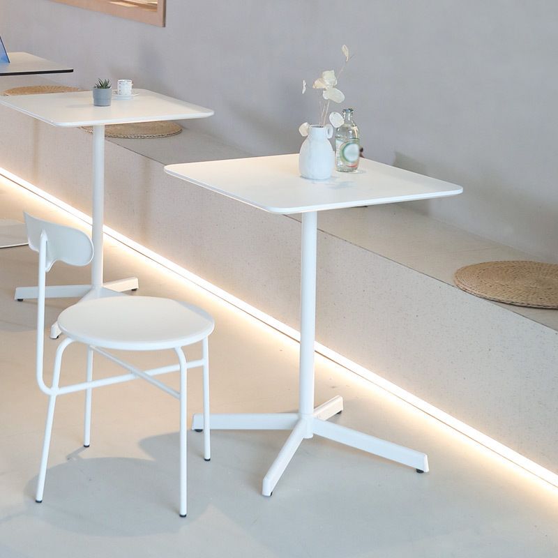 Industrial Style Dining Site Table Metal 4 Legs Dining Room Collection