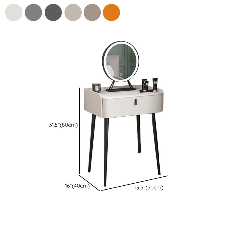 15" Wide Contemporary Make-up Vanity Mirror Dressing Table with Drawer