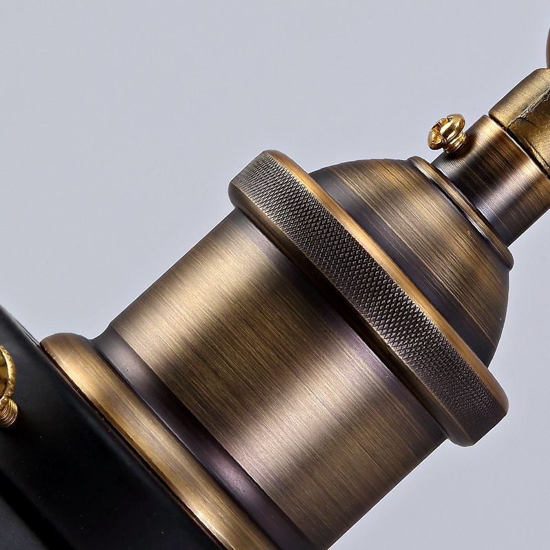 Black Single Contemporary Wall Mounted Sconce Iron Shaded Wall Light