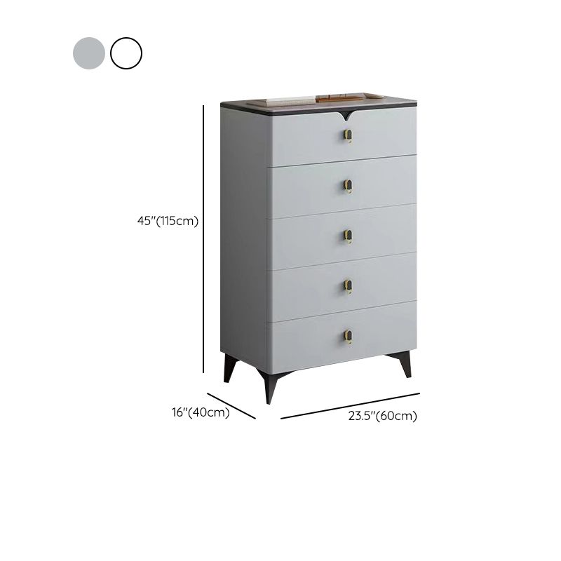 Contemporary Storage Chest Stone Dresser with 3/4/5/6/8 Drawers , 15.6 Inch Width