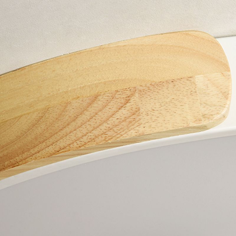 Round Shape LED Ceiling Lamp Macaroon Modern Simple Style Iron 1 Light Flush Mount for Corridor