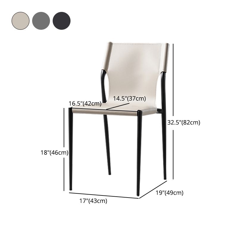 Silla de estilo moderno, sillas sin brazos con patas de metal para cocina