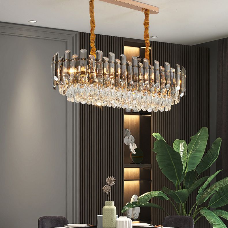 Contemporary Pendant Lights for Kitchen Island Linear Pendant Lighting in Dust