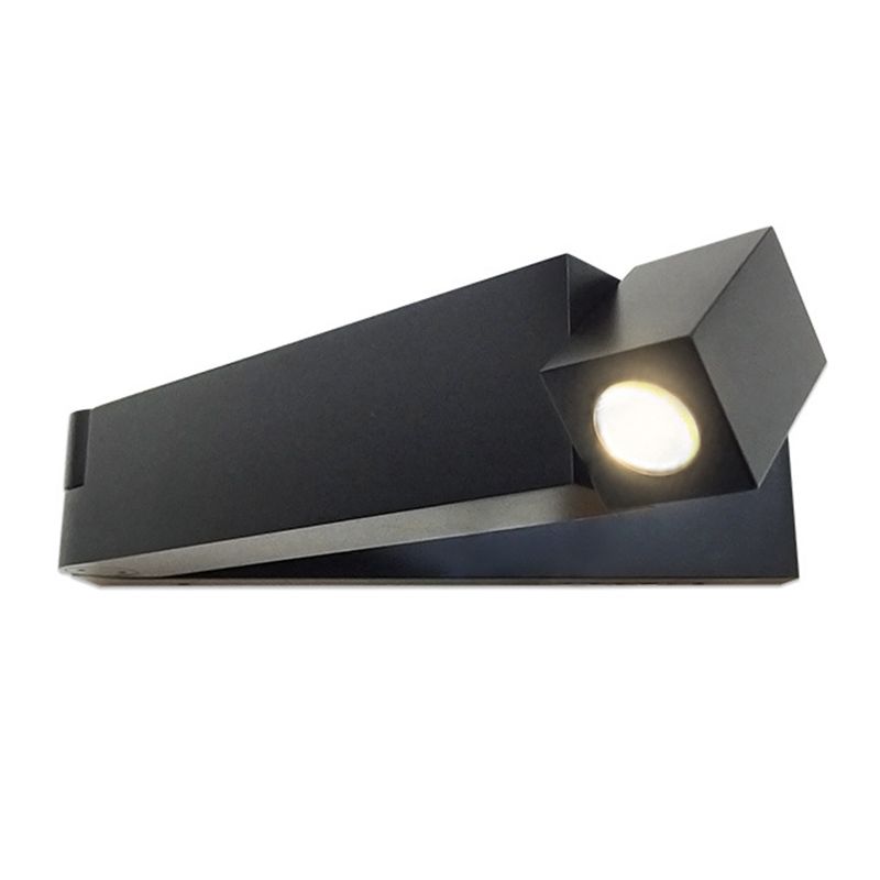 Metal Square Shape Wall Light Modern Style 1-Light Wall Mounted Light