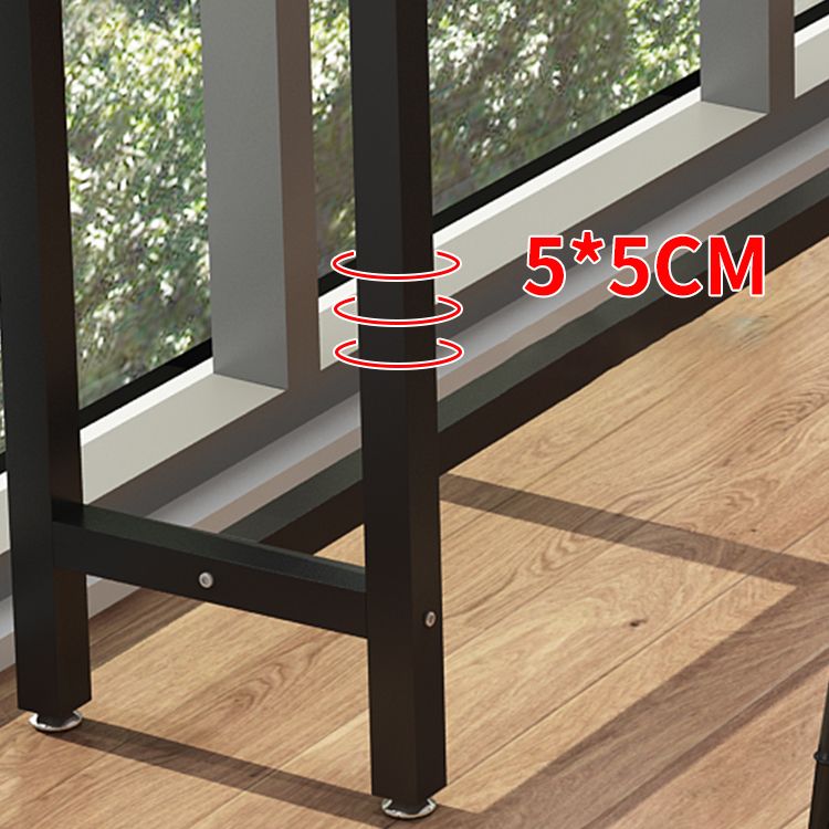 Industrial Bar Table Rectangle Wood Bar Table for Dining Room