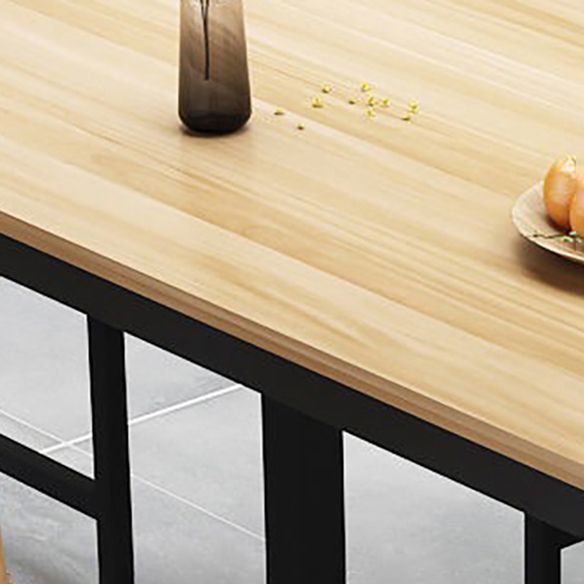 Modern Style Wooden Dining Room Set Standard Height Home Dining Table Furniture