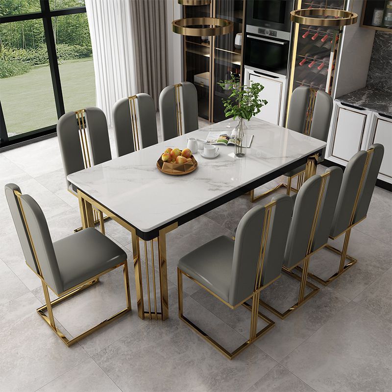 Modern 1/2/7/9 Pieces Dining Set Marble Dining Furniture Set /Separate Items