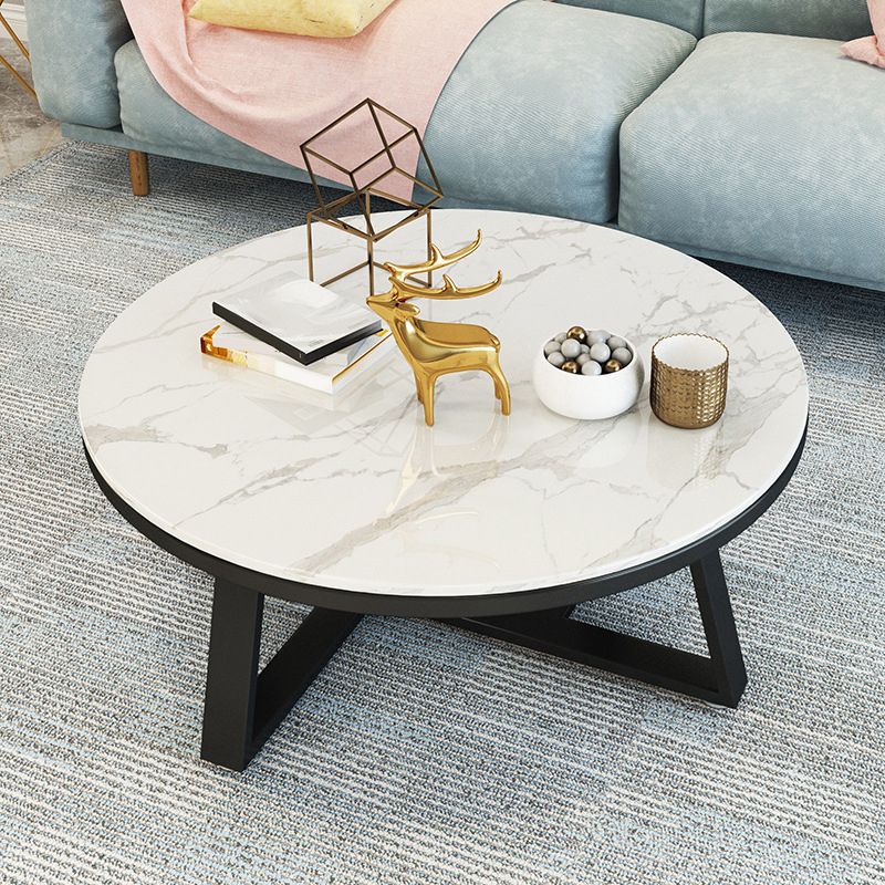 Modern Minimalist Coffee Table Round Coffee Table for Living Room