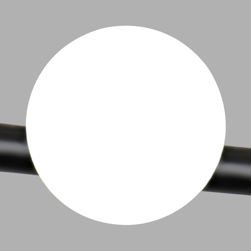 Round-Shaped Island Lighting Idea Nordic-Style Glass Chandelier Lighting Fixture