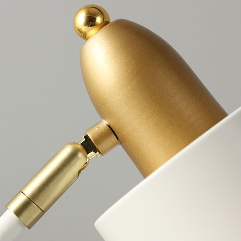 Modern Style Conical Nightstand Lamp Metal 1-Light Table Light