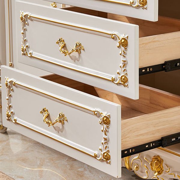 Glam Style 2-door Sideboard Stone Top Sideboard for Living Room