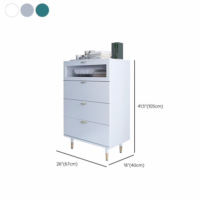 Classic Glam Storage Chest Manufactured Wood Dresser with 3 Drawers