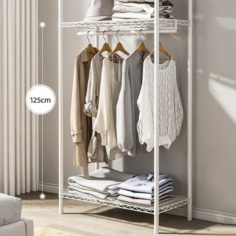 Contemporary Style Wardrobe Steel Wardrobe Closet with Shelves