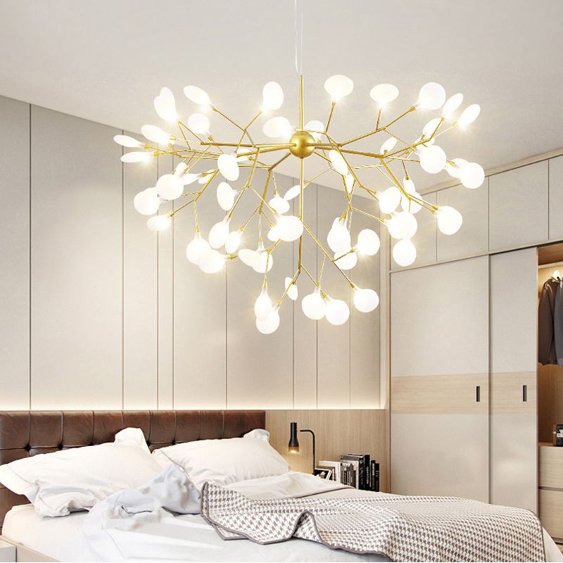 Luz de suspensión de metal de techo de luces de luciérculos simples contemporáneos para dormitorio