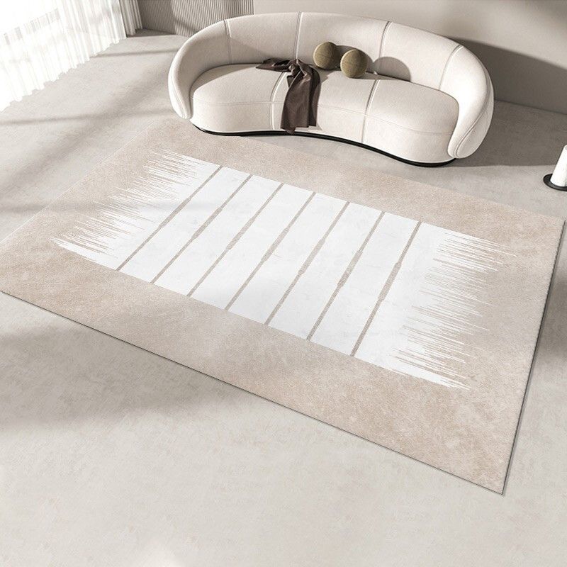 Modern Geometric Print Rug Polyester Indoor Carpet Non-Slip Backing Carpet for Living Room