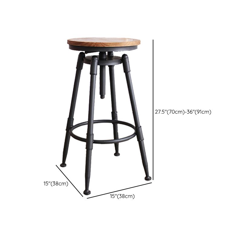 1/3/4 Pieces Table and Stool Set Solid Wood Counter Height Set