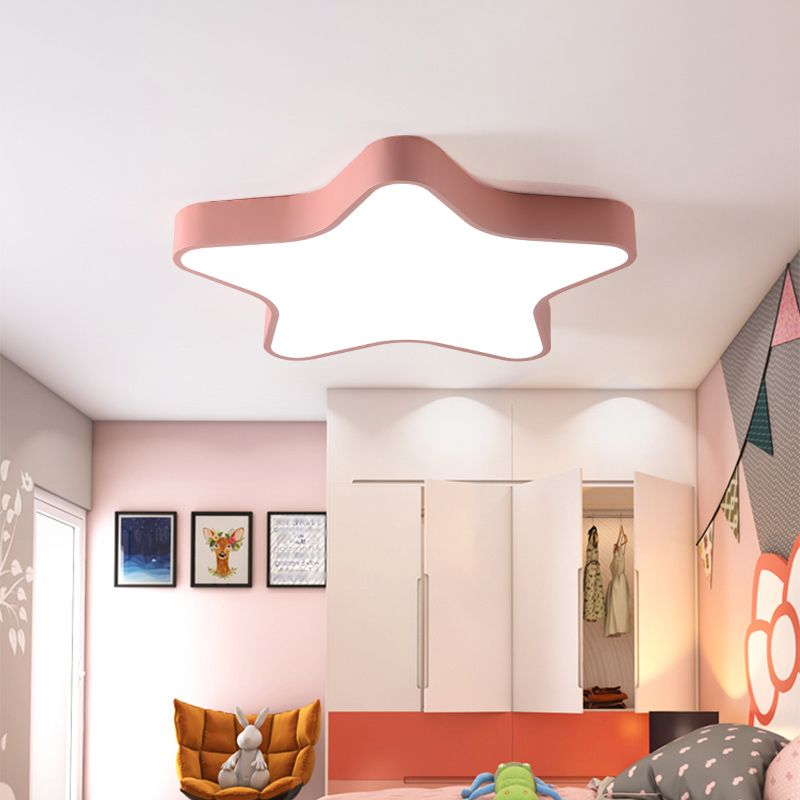 Acryl Ster Schaduw Flush Light Fixture Hedendaagse LED dicht bij plafond lamp voor slaapkamer