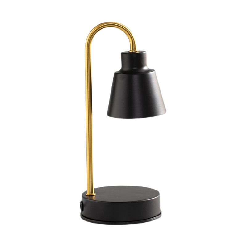 Lampada da tavolo in metallo nordico aromaterapia Lampada da scrivania di cera senza candele per camera da letto