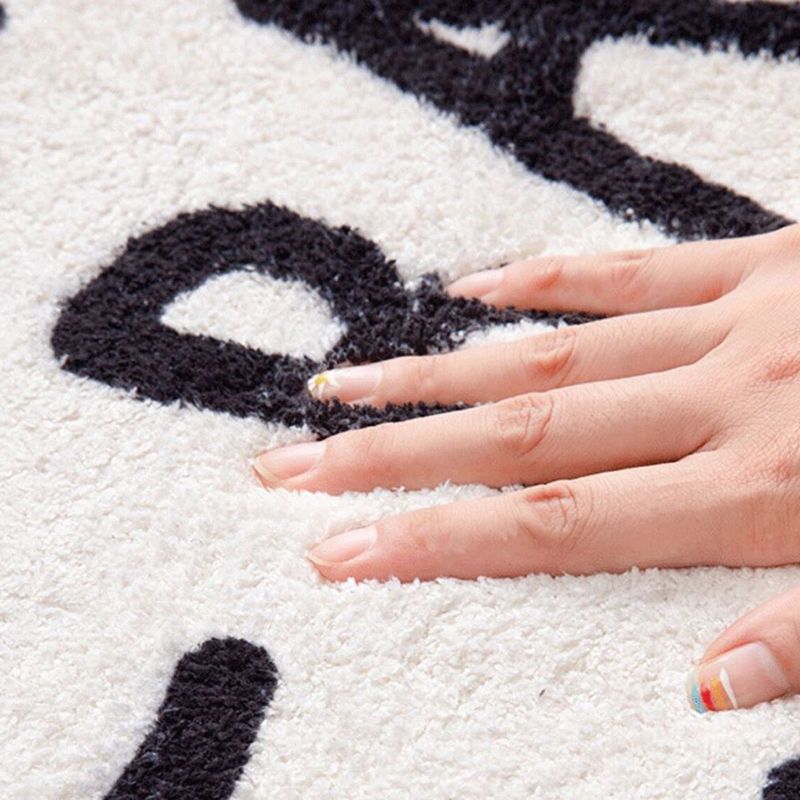 Modern Living Room Area Carpet Line Pattern Polyester Area Rug Non-Slip Backing Rug for Home Decor