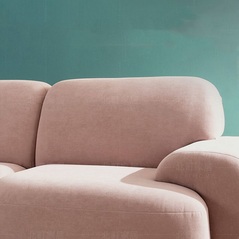 Standard Cushions Velvet Sofa 37.4"W with Recessed Arm for Living Room