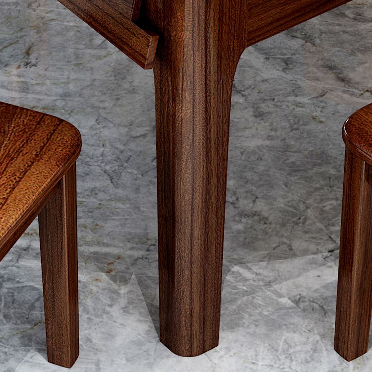 Dining Room Traditional Dinner Table Walnut Round Dining Table