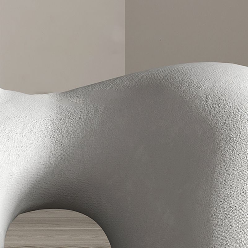 Modern Fabric Accent Chair Animal Armless Slipper Chair for Living Room