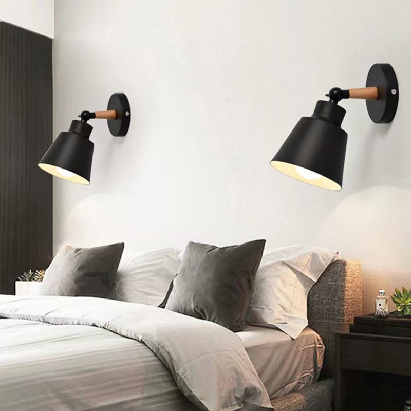 Metal Geometric Simplicity 1 Light Wall Lighting Fixtures for Bedroom