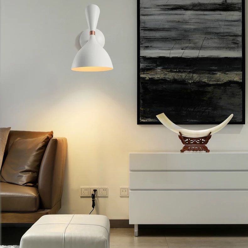 Estilo posmoderno Simplicidad metálica Simplicidad de pared de 11.8 pulgadas Altura Aliñada de iluminación de luz individual con brazo ajustable