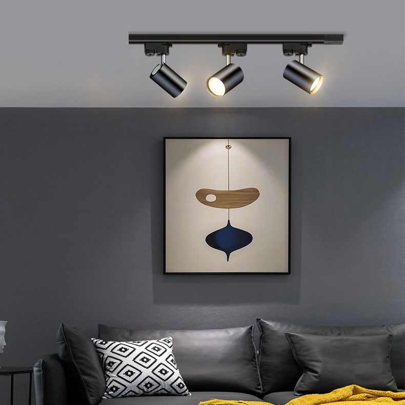 Nieuwe moderne lineaire track verlichting metalen plafond licht armatuur met 3 Spotlights