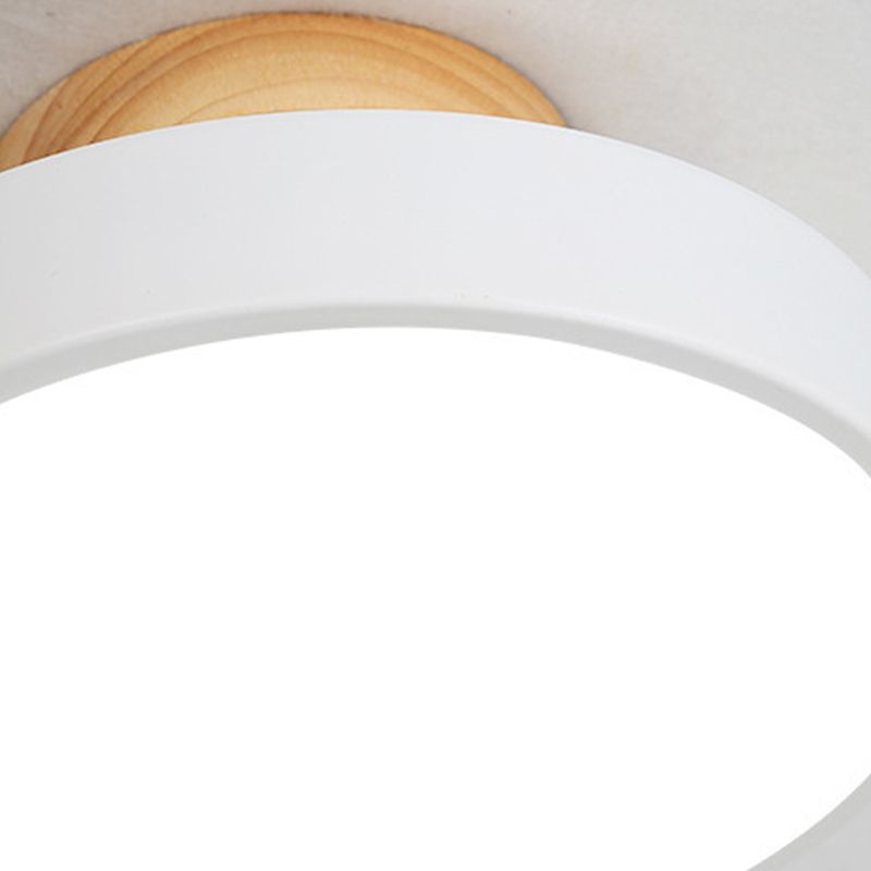 Macaron Style Ceiling Light LED Ceiling Mount Light with Acrylic Shade for Bedroom
