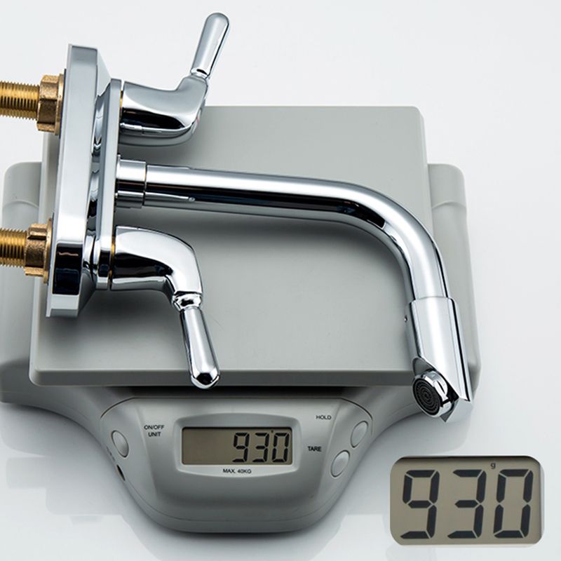 2 Handle Modern Vessel Sink Faucet Swivel Spout Bathroom Faucet