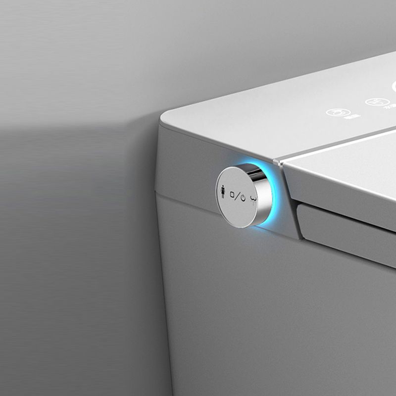 Contemporary Wall Mount Flush Toilet Heated Seat Included Urine Toilet for Washroom