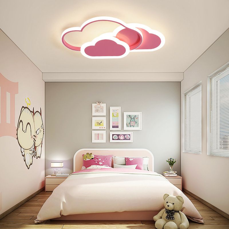 Scandinavische stijl metalen inbouw plafondlamp Cartoon vorm LED inbouwverlichting voor kinderslaapkamer