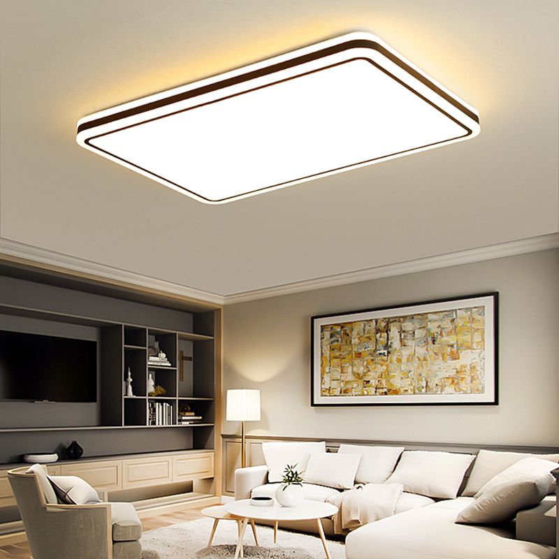 Geometrical 1-Light Flush Mount Ceiling Light Fixtures Metal Modern Style Flush Ceiling Lamp