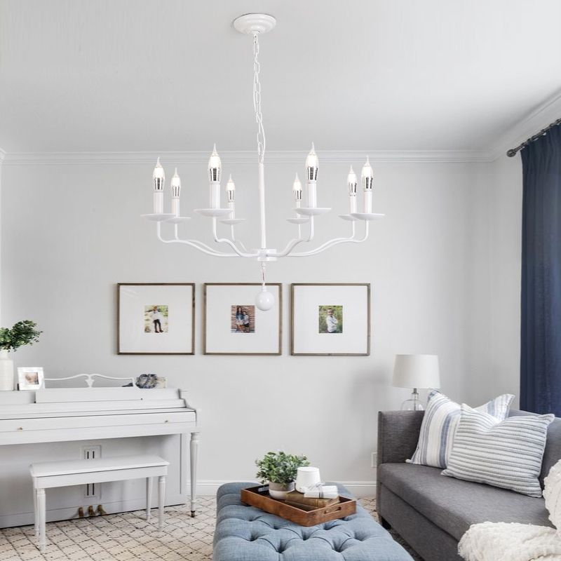 Traditional Metal Pendant Light Sputnik Cylinder Ceiling Light for Dining Room