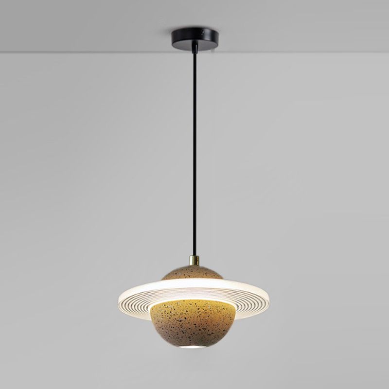 Globe minimalisme stijl hangende lamp enkele lichte stenen hanger lamp armatuur