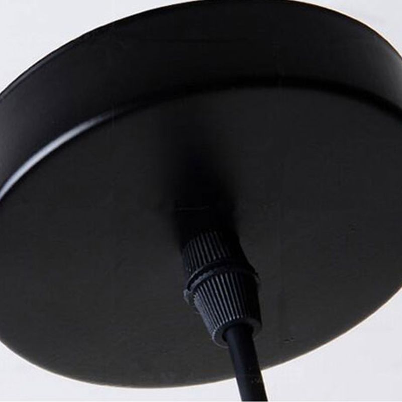 Nordic Glass Geometric Pendant Lamp Single-Bulb Dining Room Hanging Light