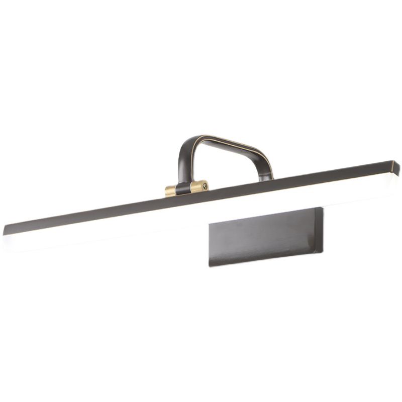 Linear Shape Contemporary Style Vanity Light Metal 1 Light LED Mirror Light for Bathroom