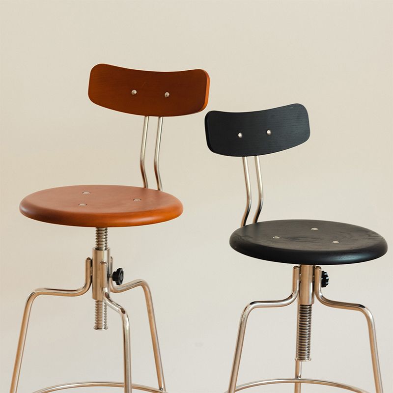 Modern Rotatable Bar Stool Low Back Counter Bar Stool for Home