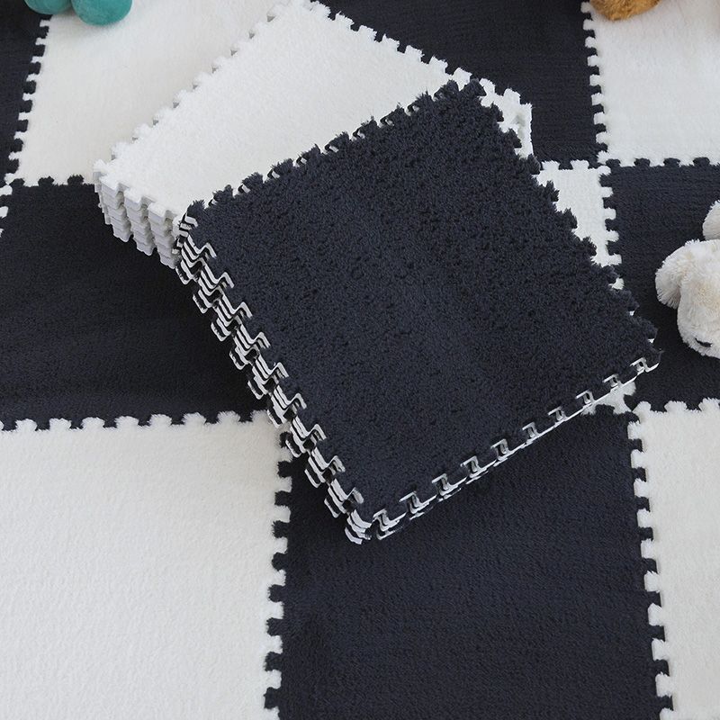 Modern Carpet Tiles Interlocking Square Color Block Carpet Tiles