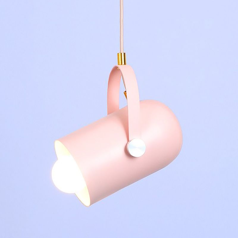 Modern Macron Pendant Light Metal 1 Head Pendant Lighting for Study Room Bedroom