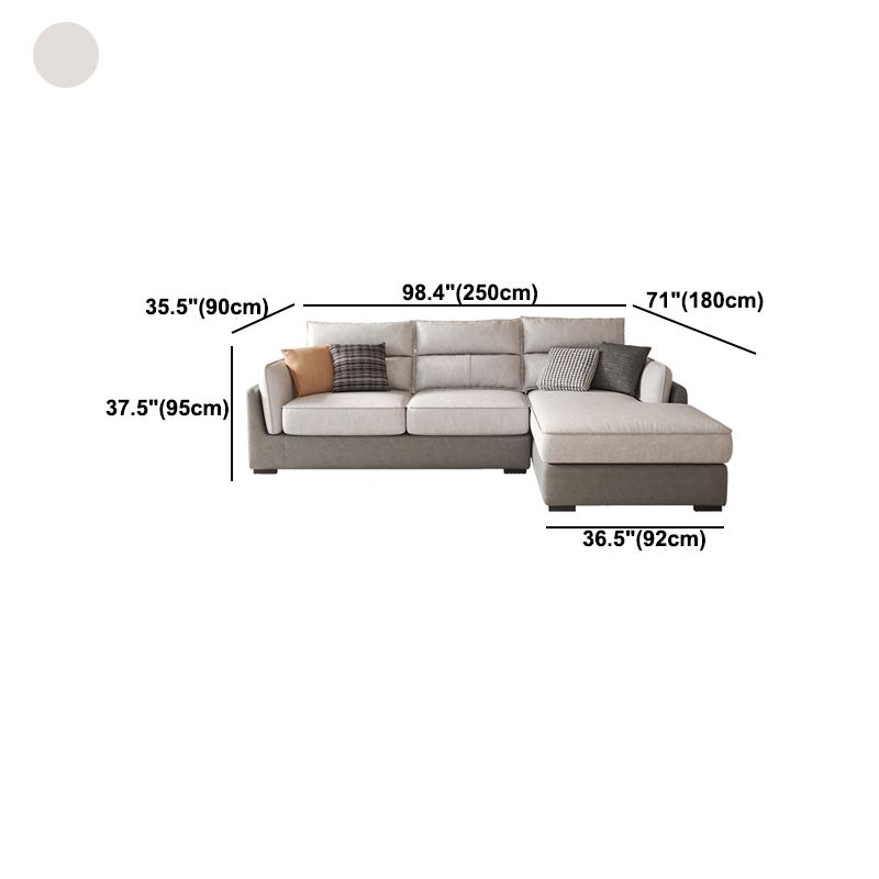 Solid Wood Sofa Square Arm Removable Cushions Faux Leather for Living Room