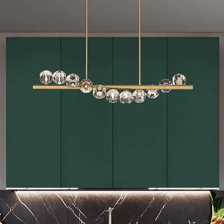 Metall Linear Island Light Contemporary Anhänger Beleuchtung für Kücheninsel