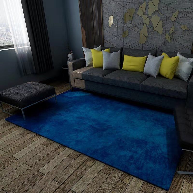 Grey Geometric Print Carpet Modern Polyester Area Rug Stain Resistant Rug for Home Decor