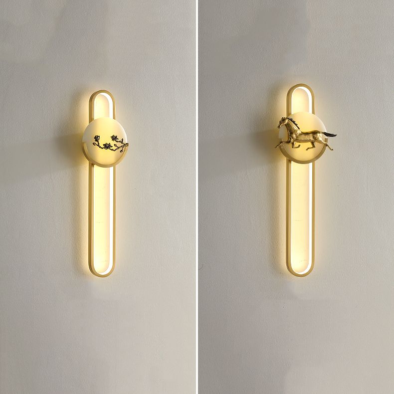 Luminaire mural en marbre moderne applique de lumière murale pour le salon