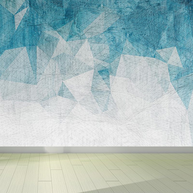 Geometric Mural Wallpaper Modern Non-Woven Texture Wall Covering in Pastel Color