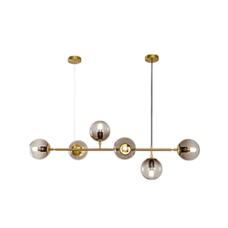 Lámpara colgante de comedor moderno lámpara de lámpara de lámpara de vidrio redondo para comedor