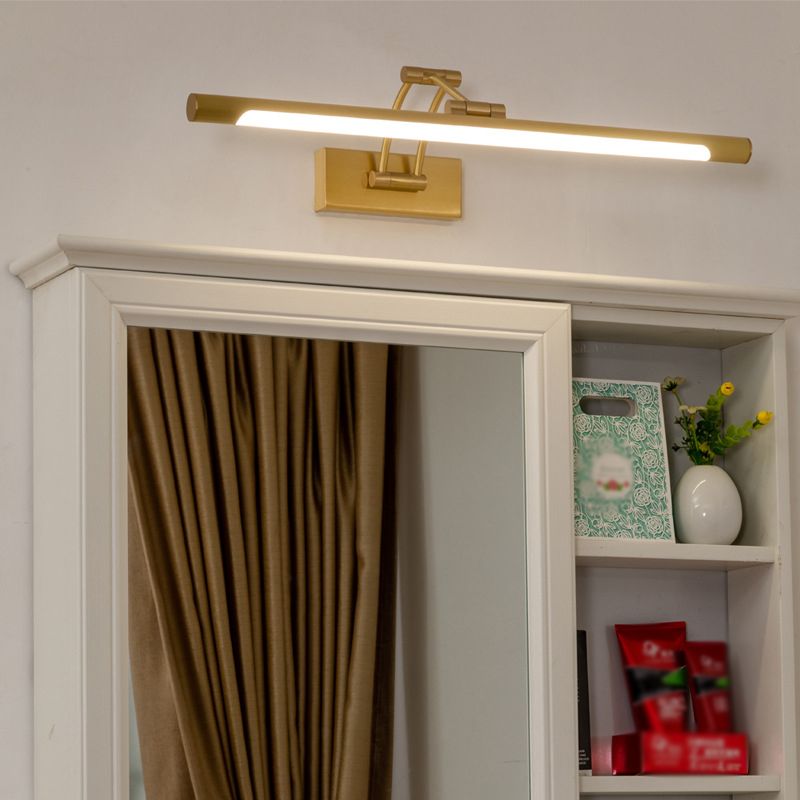 Metal Linear Vanity Wall Sconce Modern Style 1 Light Vanity Lighting Fixtures