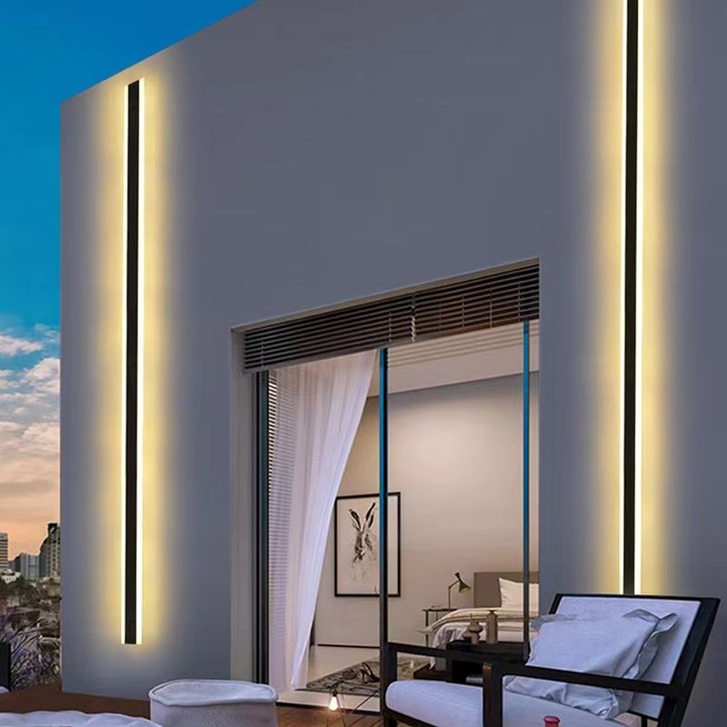 LED Contemporary Wall Light with Acrylic Shade for Living Room