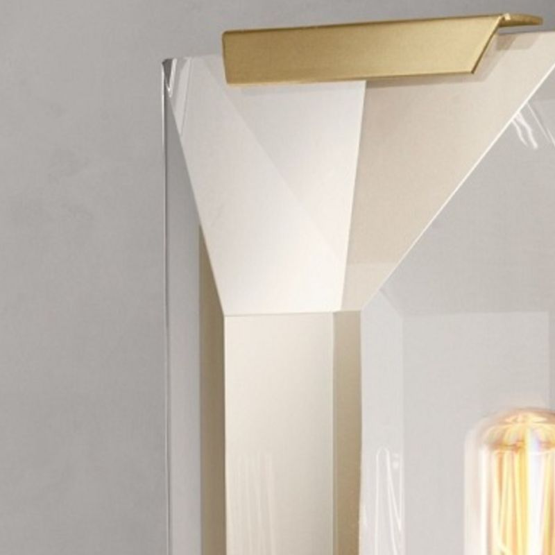 Crystal Bath Sconce 1 / 3 - Light Bathroom Vanity Lighting with Clear Shade